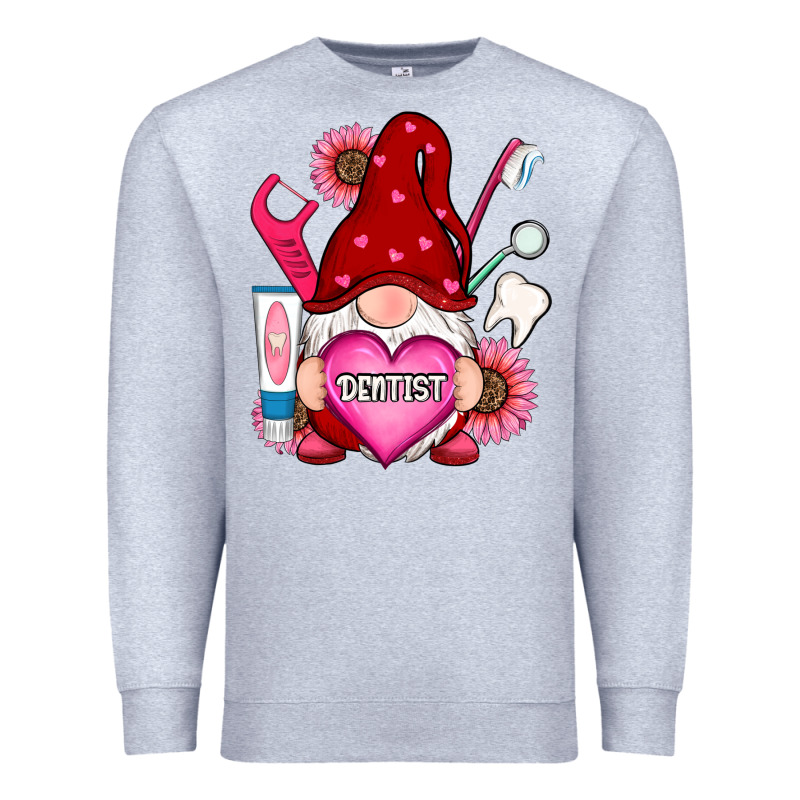 Valentines Day Dentist Gnome Premium Sweatshirt by RanaPortraitStore | Teevron
