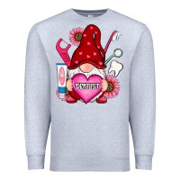 Heather Grey valentines day dentist gnome Premium Sweatshirt - RanaPortraitStore