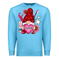 Ocean Blue valentines day dentist gnome Premium Sweatshirt - RanaPortraitStore