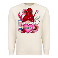 Sandshell valentines day dentist gnome Premium Sweatshirt - RanaPortraitStore