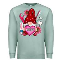 Seafoam valentines day dentist gnome Premium Sweatshirt - RanaPortraitStore