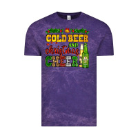 Cloud Purple cold beer and christmas cheer with beer bottles Vintage Tee - AdoDesignShop
