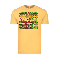 Vintage Mustard cold beer and christmas cheer with beer bottles Vintage Tee - AdoDesignShop