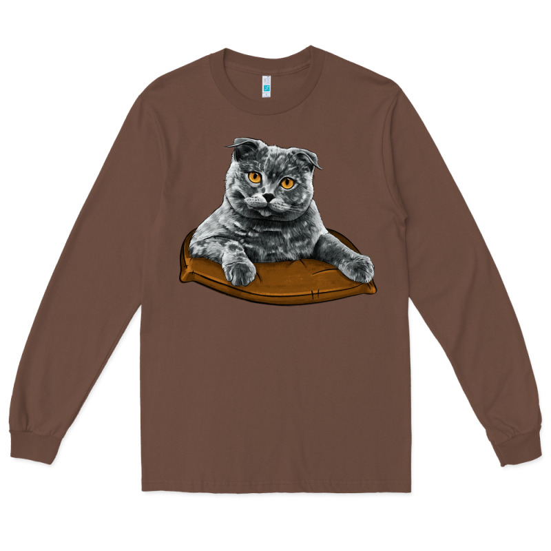 Scottish Fold Long Sleeve Tee by LillyAllenDesigns | Teevron