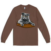 Chestnut Scottish Fold Long Sleeve Tee - LillyAllenDesigns