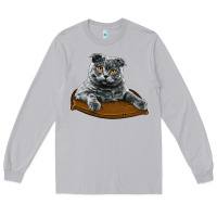 Moon Dust Scottish Fold Long Sleeve Tee - LillyAllenDesigns