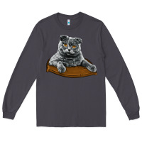 Smoke Scottish Fold Long Sleeve Tee - LillyAllenDesigns
