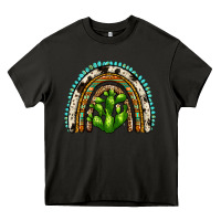 Asphalt western cactus rainbow Heavy Core Tee - Zillion Design Studio