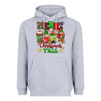 Heather Grey merry Christmas y'all gnome coffee Heavyweight Hoodie - Jasminsmagicworld