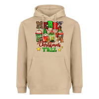 Mushroom merry Christmas y'all gnome coffee Heavyweight Hoodie - Jasminsmagicworld