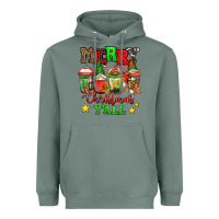 Sage merry Christmas y'all gnome coffee Heavyweight Hoodie - Jasminsmagicworld