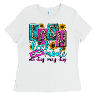 White lash tech mode all day every day Ladies Tee - texasbilliewilder