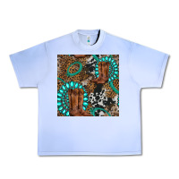 Grape Ice cowboy boot and gemstone Urban Heavy Tee - BundleAndBundleShop