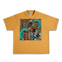 Peanut Butter cowboy boot and gemstone Urban Heavy Tee - BundleAndBundleShop