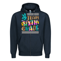 Navy team sixth grade Zipper Hoodie - NancyCooperArtShop