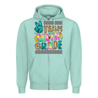 Seafoam team sixth grade Zipper Hoodie - NancyCooperArtShop