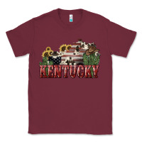 Burgundy kentucky Classic Tee - NancyCooperArtShop