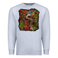 Heather Grey valentines day cowboy cactus rose Premium Sweatshirt - RanaPortraitStore