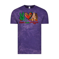 Cloud Purple peace love Christmas cakes Vintage Tee - AdoDesignShop