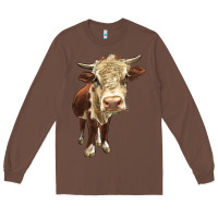 Chestnut Hereford Heifer Long Sleeve Tee - LillyAllenDesigns