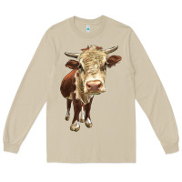 Mushroom Hereford Heifer Long Sleeve Tee - LillyAllenDesigns