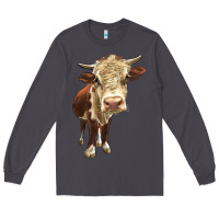 Smoke Hereford Heifer Long Sleeve Tee - LillyAllenDesigns