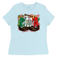 Baby Blue papa mexico Ladies Tee - Zillion Design Studio