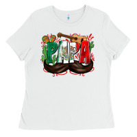 White papa mexico Ladies Tee - Zillion Design Studio