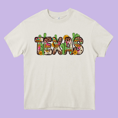 Texas Heavy Core Tee Designed By Zillion Design Studio