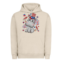 Pigment French Oak fourth of july hippopotamus Urban Hoodie - CowGirlArtShop