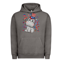 Pigment Tornado fourth of july hippopotamus Urban Hoodie - CowGirlArtShop
