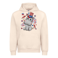 Sandshell fourth of july hippopotamus Urban Hoodie - CowGirlArtShop