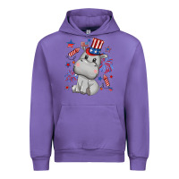 Tulip fourth of july hippopotamus Urban Hoodie - CowGirlArtShop