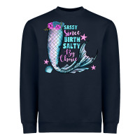 Navy sassy since birth salty by choice Heavyweight Sweatshirt - JahusDesignShop
