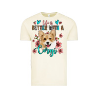 Vintage Arctic life is better with a corgi Vintage Tee - Jasminsmagicworld