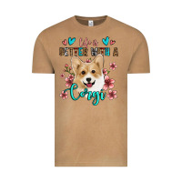 Vintage Camel life is better with a corgi Vintage Tee - Jasminsmagicworld