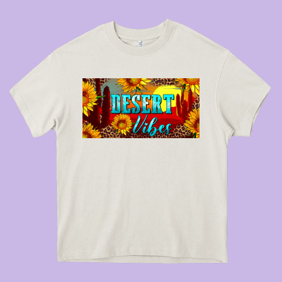 Desert Vibes License Plate Heavy Core Tee Designed By Artiststas