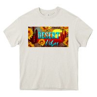 Cream desert vibes license plate Heavy Core Tee - Artiststas