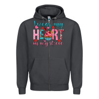Smoke i wear my heart on my sleeve Zipper Hoodie - NancyCooperArtShop
