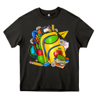 Asphalt school bag Heavy Core Tee - texasbilliewilder