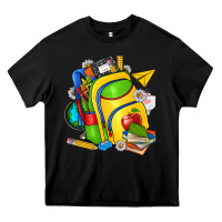 Black school bag Heavy Core Tee - texasbilliewilder