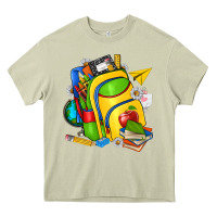 Mossy school bag Heavy Core Tee - texasbilliewilder