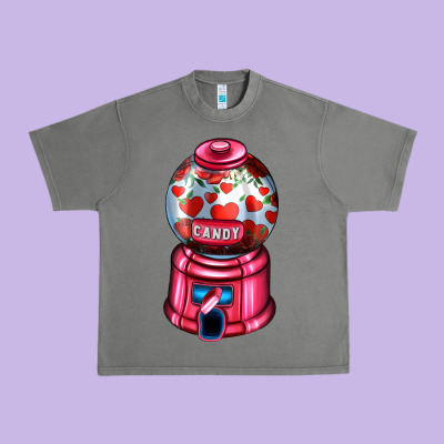 Love And Candy Machine Urban Heavy Tee Designed By Adodesignshop