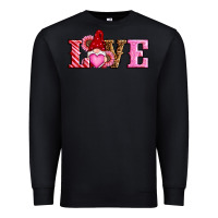 Black valentines day gnomes love Premium Sweatshirt - RanaPortraitStore