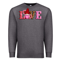 Charcoal Heather valentines day gnomes love Premium Sweatshirt - RanaPortraitStore