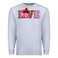 Heather Grey valentines day gnomes love Premium Sweatshirt - RanaPortraitStore