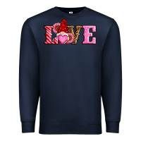 Navy valentines day gnomes love Premium Sweatshirt - RanaPortraitStore