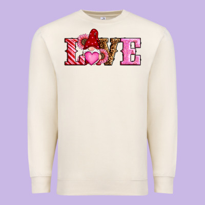 Valentines Day Gnomes Love Premium Sweatshirt Designed By Ranaportraitstore