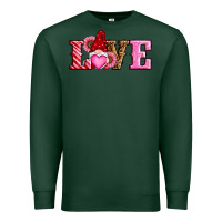 Sports Green valentines day gnomes love Premium Sweatshirt - RanaPortraitStore