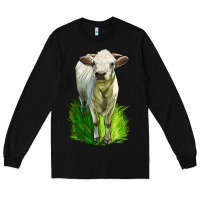 Black Charolais Heifer Long Sleeve Tee - LillyAllenDesigns